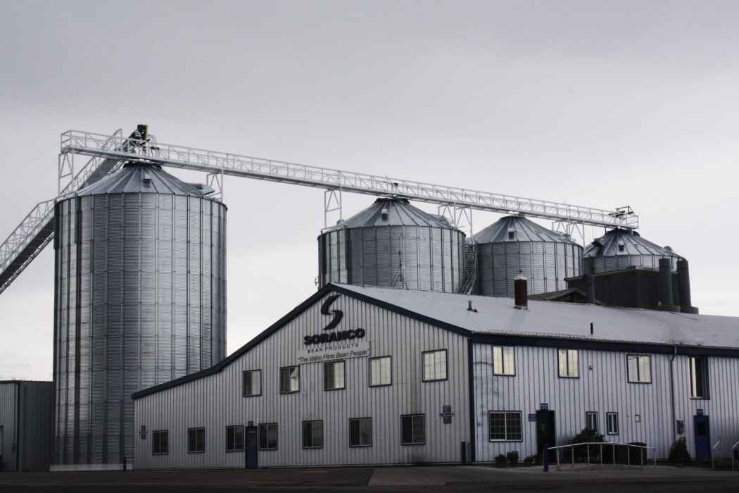 Steel Grain Bins at Soranco Bean